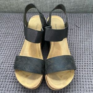 Pierre Dumas OTBT Dupe Wedge Sandal Size 10